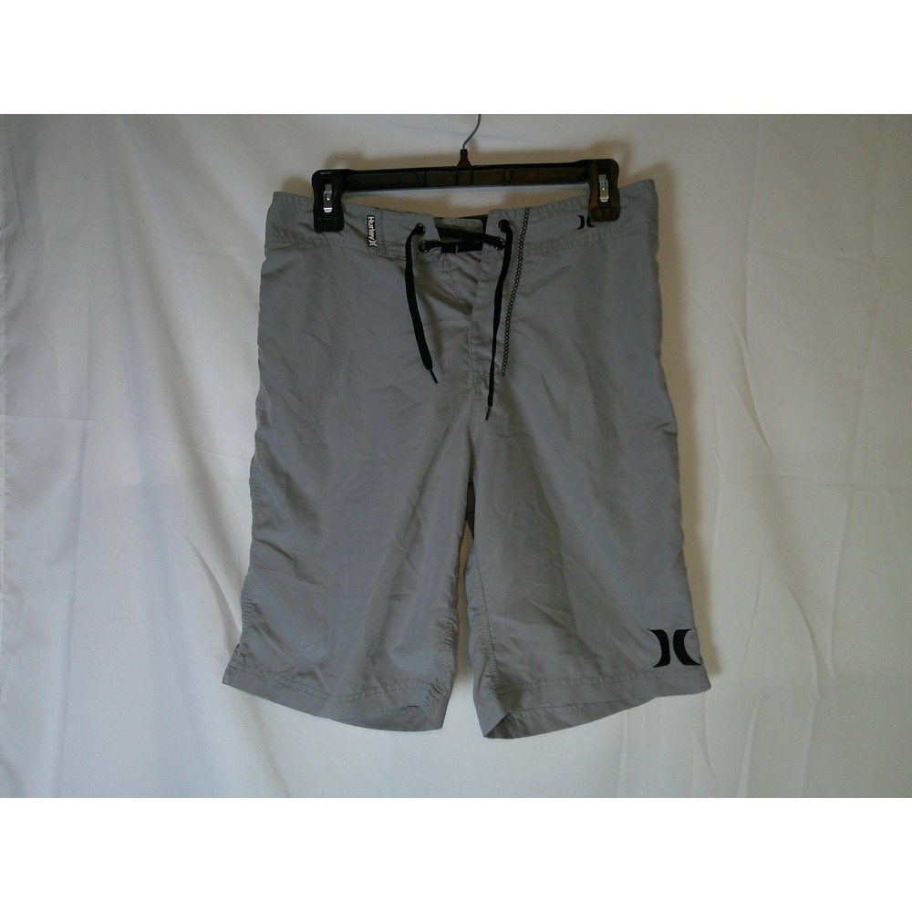 Hurley Phantom Mens Gray Board Shorts Swim Trunks Size 28 MB04BU